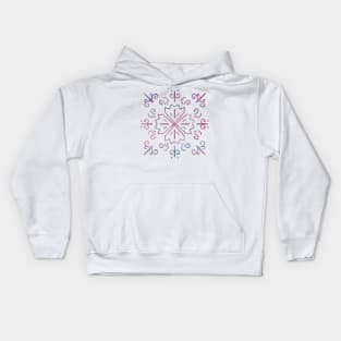 Four Leaves Clover Mandala for Luck Kids Hoodie